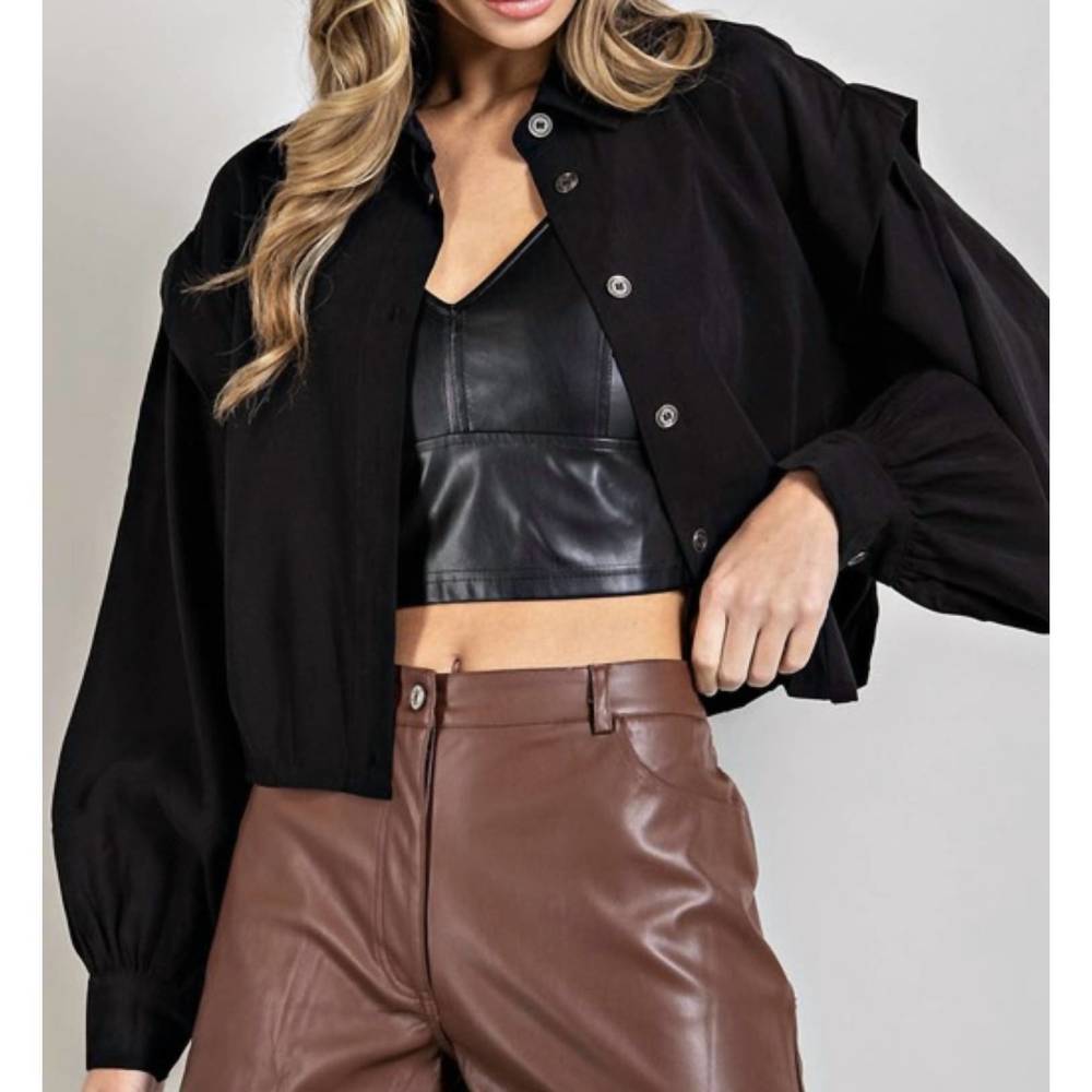 NEW EE:SOME madison jacket in black